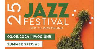 Plakat für das 25. Jazzfestival der Technischen Universität Dortmund