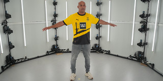 Früherer Außenverteidiger Dedê von Borussia Dortmund in einem Körperscanner