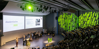 The Audimax at the Annual Academic Ceremony of the TU Dortmund University 2022