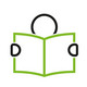 The logo of the "Tuesdays for Education" initiative shows a sketchily drawn person holding an open book in his hands.