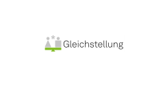 Symbol für Gleichstellung mit einer Waage und dem Wort 'Gleichstellung'