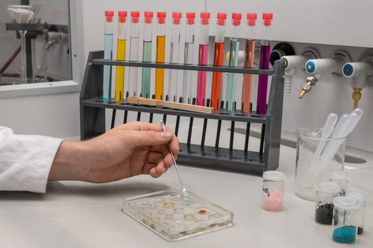 Foto eines Laborversuchs