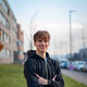 Foto eines lächelnden Studenten