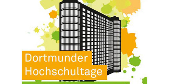 The logo of the Dortmund University Days shows an animated image of the Mathetowers