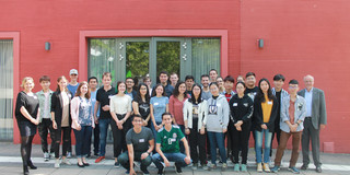 Group photo with students from all over the world