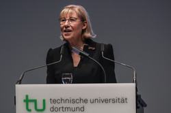 Woman at lectern