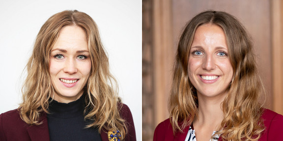 Das Bild zeigt eine Bildmontage zweier Portraitbilder von zwei Frauen.