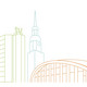 1. Dortmunder Symposium zur politischen Bildung Das Bild zeigt eine gezeichnete Illustration der Dortmunder Skyline