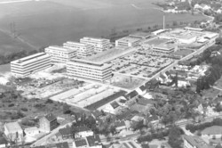 aerial shot of the South Campus from 1968.