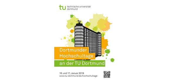 Poster der Hochschultage mit Gebäude.