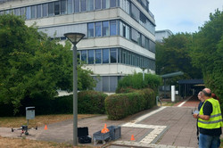 Veranstaltung "Spaß mit Drohnen" Start und einer Drohne.