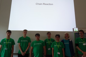 Gruppenbild der Teilnehmerinnen und Teilnehmer des Projektes Chain Reaction.