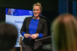 Prof. Julia Arlinghaus Prof. Julia Arlinghaus auf der Bühne