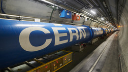 Mai LHC-Tunnel: lange Röhre unter der Erde