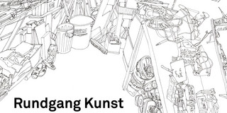 Abbildung einer Grafik mit Pigmentliner auf Papier
