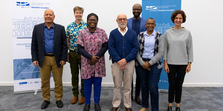 Im Bild sieht man 7 Personen des Senior Fellow Programms der UA Ruhr.
