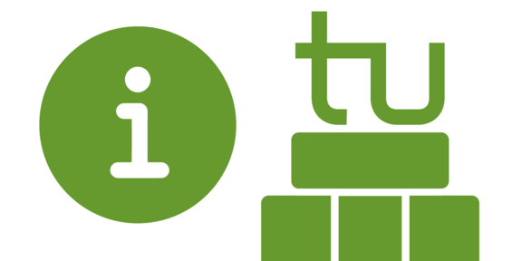 Grafik mit i-Symbol für Informationen und einem Mathetower-Symbol