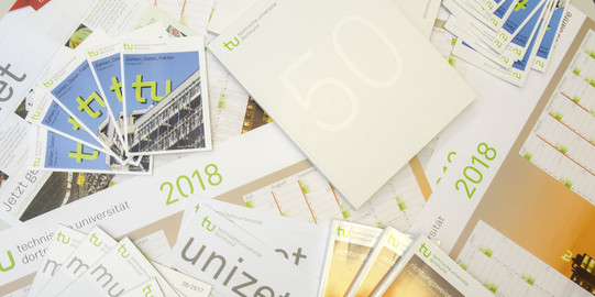 Print-Publikationen Verschiedene Print-Publikationen der TU Dortmund.