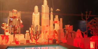 Model of a futuristic city