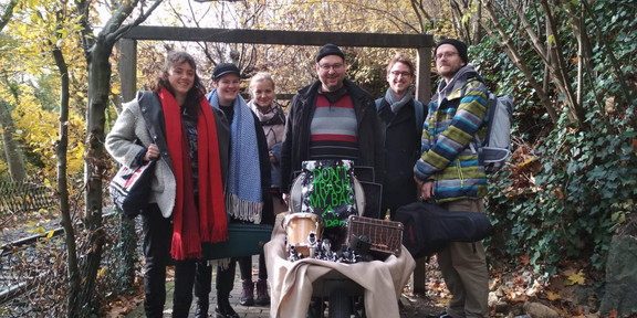 Group photo in the green