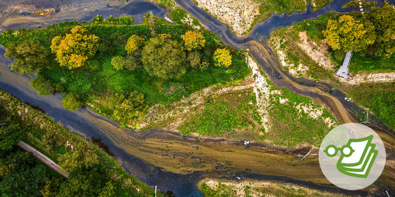 Vogelperspektive einer Landschaft in NRW 