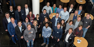 Abschluss StartUP.InnoLab Gruppenbild der Gründerinnen und Gründer sowie Projektpartner