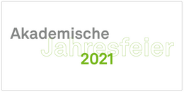 Dezember Das grün-graue Logo der Akademischen Jahresfeier 2021