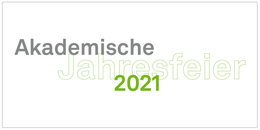 Das grün-graue Logo der Akademischen Jahresfeier 2021