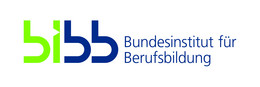Graphic: The light green and blue BIBB logo on a white background. Next to the BIBB logo is the blue text: "Bundesinstitut für Berufsbildung"