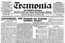Newspaper clipping from the Tremonia.