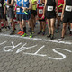 Menschen an der Startlinie