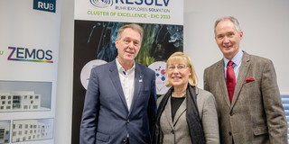 Neujahrsempfang Resolv Die Rektoren Prof. Axel Schölmerich und Prof. Ulrich Radtke sowie Rektorin Prof. Ursula Gather