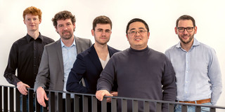 (v.l.) Dr. Patrick Antoni, Prof. Max Hansmann, M.Sc. Julian Holstein, Dr. Qiu Sun, Dr. David Tymann