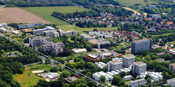 Luftbild Luftbild des Campus der TU Dortmund inklusive Gebäude der Fachhochschule Dortmund