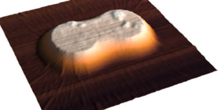 Mikroskopische Aufnahme einer Nanoantenne.
