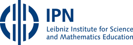 Graphic: English logo of the IPN with dark blue logo and letters on a white background. The text is: “IPN. Leibniz Institute for Science and Mathematics Education”