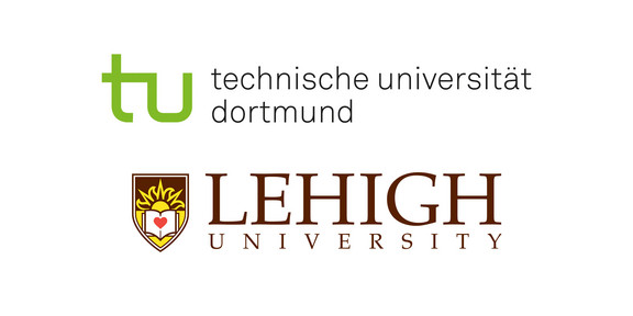 The logo of the TU Dortmund and the logo of Lehigh University