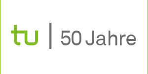 TU-Logo Logo "TU 50 Jahre"
