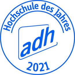 Logo "Hochschule des Jahres" vom Allgemeinen Deutschen Hochschulsportverband