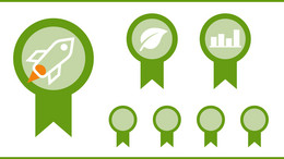 Oktober Neben einem großen Icon des Logos von „Zertifikat Entrepreneurship“ sind weitere Logos zu sehen