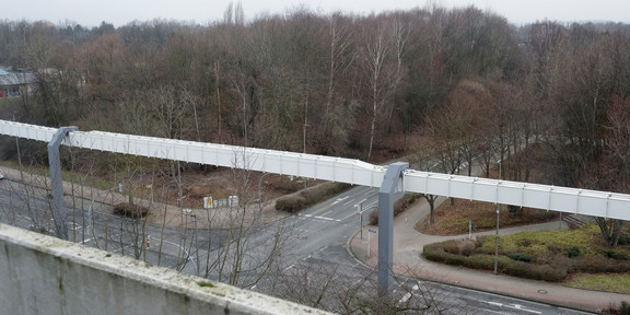 Neubau EF55 Geländeaufnahme der zukünftigen Baustelle