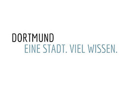 Stadt Dortmund Logo mit Slogan: Eine Stadt. Viel Wissen.