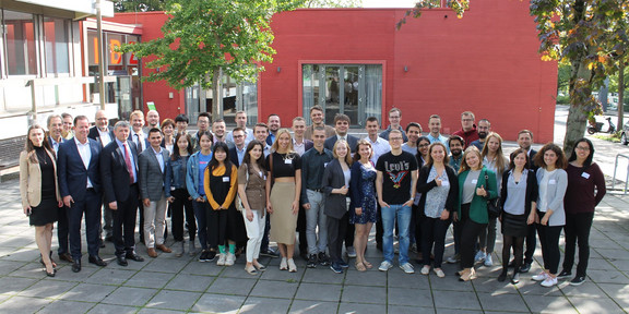 Group photo in front of the International Meeting Center of TU Dortmund University