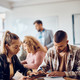 Studierende am Lernen