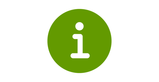 Grünes Informations-Icon