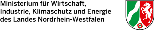 Logo: Ministerium für Wirtschaft, Industrie, Klimaschutz und Energie NRW