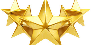 Five golden stars