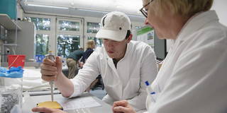 SchnupperUni Experimentiersituation im Labor