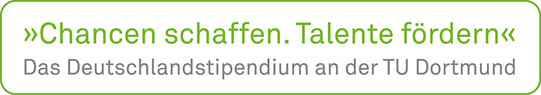 Deutschlandstipendium Slogan: "Chancen schaffen. Talente fördern."