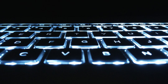 keyboard Illuminated black keyboard